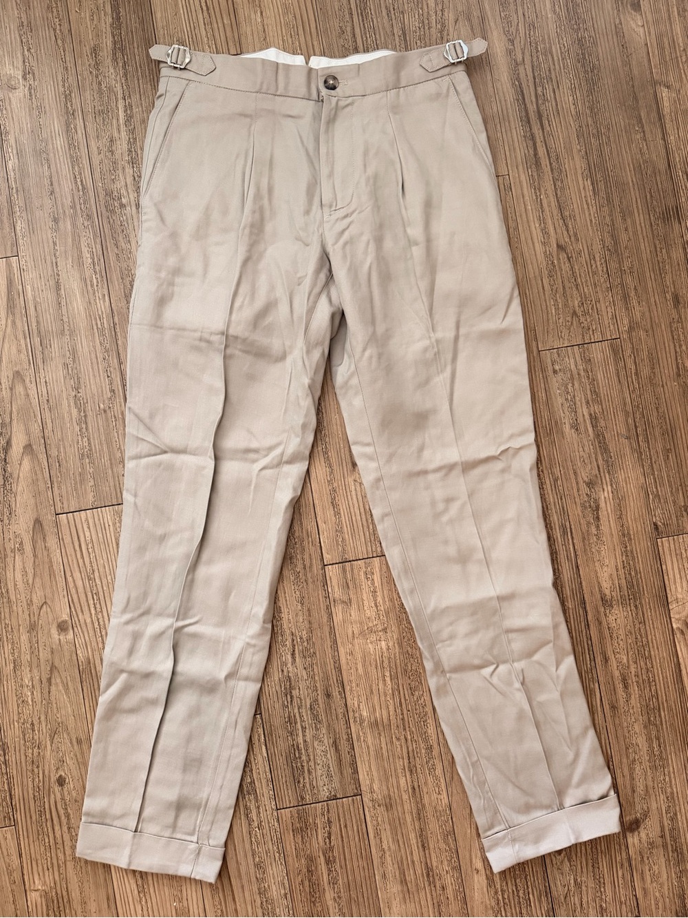 Mango Men’s Linen-Blend Pleated Pants - Picture 6 of 16